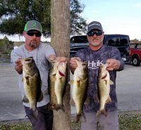 Matt Hinman and Rodney Glunt (alt) with 17.76 lbs 1st place on Miami-Garcia Impoundment 12-16-18